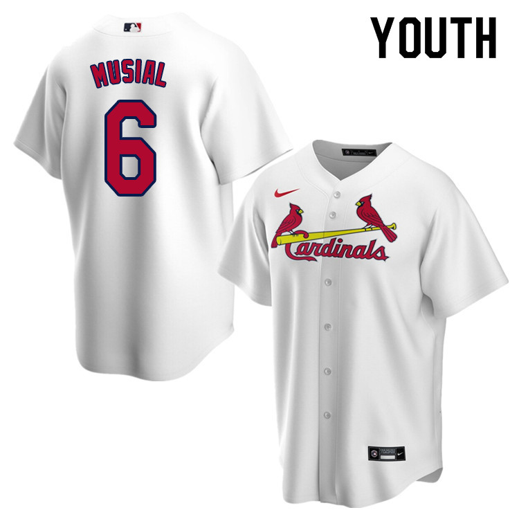 Nike Youth #6 Stan Musial St.Louis Cardinals Baseball Jerseys Sale-White
